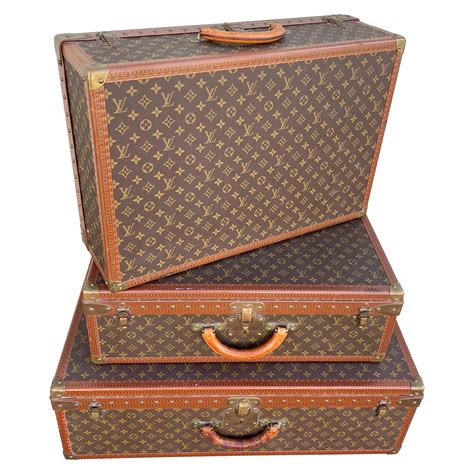 vintage Louis Vuitton hard suitcase